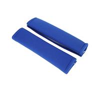 Tampon de ceinture de sécurité Solide de la courroie de sécurité confortable 2pcs pour les enfants adultes automobiles (Bleu foncé)