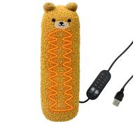Tampon de chauffage animal en peluche - Chauffeur d'oreiller mignon, pavé en | Coussin thermique portable pour crampes menstruelles, relaxation des épaules du cou et us