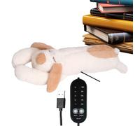 Tampon De Chauffage De, Température Réglable, 60x16cm / 23,62x6,3 Pouces, Coussin Chauffant En Peluche Chiot, Animal En Peluche Chauffé Au Cou, Arrêt Automatique De Sécurité, Pour Le Ventre Arr