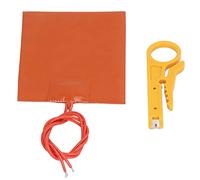 Tampon de Chauffage en Caoutchouc en Silicone, Chauffage Rapide Mince Tapis de Chauffage Flexible, Résistance Diélectrique élevée avec Décapant de Fil 12V 20W 250 ℃ pour l'isolation Industrielle et