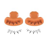 Tampon de cils, Tampon de cils | Tampon de maquillage des yeux - 1 paire de tampons réutilisables, outil d'applicateur de cils en silicone, modèle de cils pour débutants