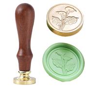 Tampon de cire à cacheter en forme de fleur de lys calla avec poignée, en laiton de 25 mm pour loisirs créatifs, scellage de documents, invitations