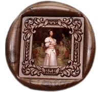 Tampon de cire Atopbb 3D en relief, cadre en relief pour sculpture, ceralet, tête en bois, tampons en cire pour lettres d'invitation de mariage (F08)