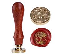 Tampon de cire de l'arbre de vie celtique Tampon de cire de l'arbre sacré 2.5cm 0.98'' Tampon remplaçable Têtes Arbre celtique traditionnel Symbolique du cycle de la vie
