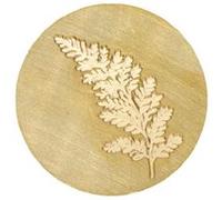 Tampon de cire en laiton 25 mm - Fougère - Artemio Doré G
