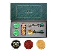 Tampon de cire pour lettres Y, AMTOL Kit de tampon de cire de style européen, Tampon de cire vintage personnalisé pour lettres, cartes et invitations (Y)