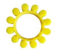 Tampon de couplage flexible MT - Élément de couplage hexagonal avec anneau en caoutchouc fleur de prunier for le sport - 1 pièce(150x255x45mm)