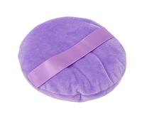 Tampon de Houppette de Maquillage, Houppette à Poudre Humide et Sèche Lavable Doux Houppette Ronde Ultra Large pour le Maquillage (Violet)