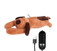 Tampon de jouet en peluche chauffée - matériau robuste USB Thermal Puppy Pippy Poule de cou, relaxation des épaules avec chaleur réglable, coussin de coton pour le ventre arrière, cadeau d'arrêt autom