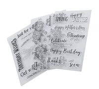 Tampon de Journal, Tampon Transparent Durable pour Journal Intime pour Carte de Vœux pour Lettre d'invitation