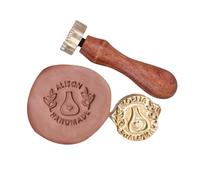 Tampon de lettre en céramique personnalisé Tampon de poterie personnalisé avec votre propre design Créez des empreintes d'argile uniques Tampons Signature(2.5Inches)