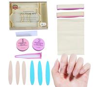 Tampon de manucure et ensemble de brillance - kit de traitement des ongles complet avec crème, cire de conditionnement et assiette de lissage | Solution de soins de pédicure pour les femmes,