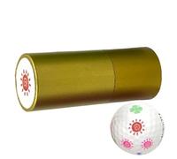 Tampon de marqueur de balle de golf, timbre de balle de golf drôle, tampon de balle de golf imperméable - Séchage rapide facile à décolorer Identification du timbre sensible à la lumière Jouet Jardin