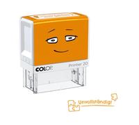 Tampon de motivation NIO School "Incomplet", encre shiny orange, 38 x 14mm