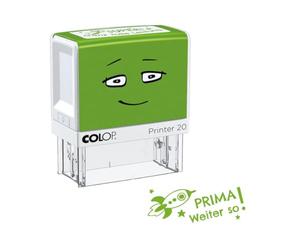 Tampon de motivation NIO School "PRIMA - Continue !", encre smooth green, 38 x 14mm