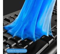 Tampon De Nettoyage De Voiture, Gel De Gomme De Colle, Poussière Intérieure, Tableau De Bord, Évent De Sortie D'air, Outil De Nettoyage De Clavier, Nettoyeur De Poudre, Dépoussiéreur