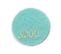 Tampon de polissage à sec 50 mm pour marbre pour granit, résine émeri, grain 503000, conçu pour le polissage de la pierre, y compris le verre quartzite (grain 3000)