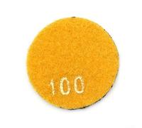 Tampon de polissage à sec 50 mm pour marbre pour granit, résine émeri, grain 503000, conçu pour le polissage de la pierre, y compris le verre quartzite (grain 100)