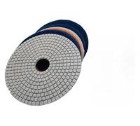 Tampon de polissage diamant sec et humide, tampons de polissage diamant sec/humide de 5 pouces pour granit, marbre et béton, multi-grain 1-5 pièces (3000 Grit,5 pièces 5 pouces 125 mm)
