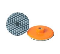 Tampon de polissage diamanté intégré, 4 pouces, 100 mm, grain 50#-3000#, for le meulage pierres, quartz, marbre, granit, béton wanglan(Dry pad,800_1 PC_M16)