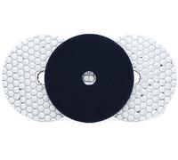 Tampon de polissage en diamant Lot de 3 tampons de polissage diamantés 125 mm for meuleuse d'angle à sec for granit, marbre, béton(50)