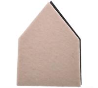 Tampon de polissage en feutre de laine, 63 x 88 mm, support pentagone pour la restauration de la peinture de voiture, compatible avec les machines à poncer
