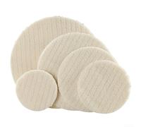 Tampon de polissage en feutre de laine pour réparer les rayures sur l'automobile, pour le verre, le marbre, le bois, l'acier inoxydable et les surfaces de meubles (125 mm)