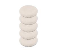 Tampon de polissage en feutre laine M14 3/4/5/6/7 pouces for polisseuse peinture automobile, verre et acier inoxydable, outils réparation des rayures(Wool Pads 5Pcs,4 inch)