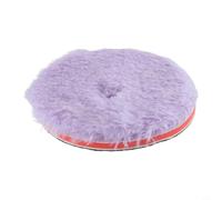 Tampon de polissage en laine de 14 cm de long pour tampon et polisseuse - Tampon de polissage violet pour voiture, construction en laine douce et mousse éponge, convient pour automobile, verre,