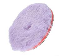 Tampon de polissage en laine violet de 16,5 cm pour polissage et polissage de peinture de voiture, compatible avec polisseuse tampon, trou intérieur de 25 mm, 1 pièce