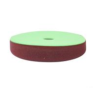 Tampon de polissage en mousse de 16,5 cm, vert jaune ou rouge, pour polisseuse de voiture, polissage et cirage, éponge dissipant la chaleur, lavable et réutilisable (rouge)