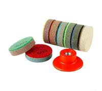 Tampon de polissage éponge de 5,1 cm avec construction en fibre polymère pour polir les surfaces en marbre granit quartz béton ; offre 8 étapes de grain de 150 à 10000 # (grain 3000)