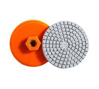 Tampon de polissage humide diamanté intégré 4 pouces, 100 mm, grain 50#-3000#, for meuler la pierre, le marbre, granit, béton, sol en céramique wanglan(4 inch 100mm,1500_1 PCS_M16)