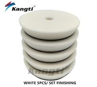 Tampon De Polissage Plat Pour Voiture,Éponge,Polisseuse,Élimine Les Rayures,Da,Ro,Ga,Polisseuse De Planche De Voiture,3 Po,80mm,5 Po,125mm,6 Po,150mm - Type White X 5pcs-3inch(80mm) Backer