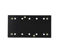 Tampon de ponçage carré de 225 x 115 mm avec 10 trous d'aspiration et 6 trous, disque de ponçage compatible pour une meilleure efficacité de ponçage et une meilleure performance de dépoussiérage