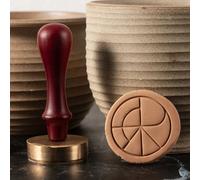 Tampon de Poterie Personnalisé Avec Votre Logo - Lettres, Céramique, Moule en Laiton de 12 mm d'Épaisseur pour Argile
