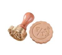 Tampon de poterie personnalisé en laiton, signature en céramique avec votre logo, tampon personnalisé for les fabricants de poterie, cuir, savon, biscuits signe(1.5Inches)