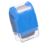 Tampon de Protection D’identité à Rouleaux Larges Bleu en Plastique | Réutilisable, Portable, Lettres Aléatoires Imprimées, pour Courrier et Étiquettes D’expédition