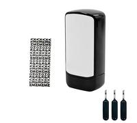Tampon de protection des données avec 3 Recharges, Tampon de sécurité et Stylo de protection des données Portable, Noircisseur de documents pour Lettres et Adresses Anti-Usurpation d’Identité