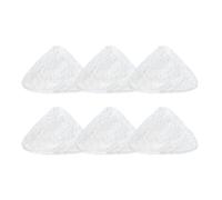 Tampon De Rechange En Fibre For Balai Vapeur, Pièces De Rechange Triangulaires For Nettoyeur Vapeur, Compatible Avec Vileda.(6pcs)