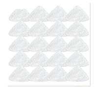 Tampon De Rechange En Fibre For Balai Vapeur, Pièces De Rechange Triangulaires For Nettoyeur Vapeur, Compatible Avec Vileda.(20pcs)