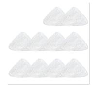 Tampon De Rechange En Fibre For Balai Vapeur, Pièces De Rechange Triangulaires For Nettoyeur Vapeur, Compatible Avec Vileda.(10pcs)