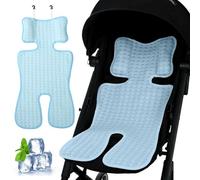 Tampon de refroidissement du siège d'auto pour bébé Toard de refroidissement glacé Breamable 14x27 pouces de refroidissement bébé pour 0-3 Age Agel-Friendly Minimalism Summer Refracte