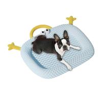 Tampon de refroidissement pour animaux de compagnie - Mat de glace pour chien pour les voyages et le temps chaud | Tissu léger avec intérieur en gel doux, coussin de compagnie pliable lavable, concept