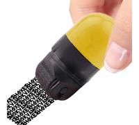 Tampon de rouleau de confidentialité : compilation durable, cartouche d'encre réutilisable, impression couverture large, taille conviviale pour les voyages léger | Blocage auto-amorçage lettres reçus