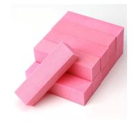 tampon de sable des ongles, 10/20/50 Pcs Nail Buffer File Polisher Sponge For Manicure Pedicure Multicolor(10pcs Pink)