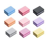 tampon de sable des ongles, 10 pcs Multicolor Nail Files Buffer Strips Manicure Tools 3.3x2.5x1.2cm(Roze)