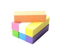 tampon de sable des ongles, 10 Pcs Multicolor Sponge Nail Buffer Blocks 100/180 Grit Double-Sided For Nails(10 Pcs Mix)