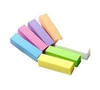 tampon de sable des ongles, 5 Pcs Multicolor Nail Buffer Blocks 100/180 Grit for Acrylic Gel Nails Manicure Pedicure(5 Pcs Mix)