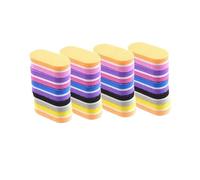 tampon de sable des ongles, 50 Pcs Multicolor Sponge Nail Buffer Blocks For Manicure Pedicure(Mix Color)